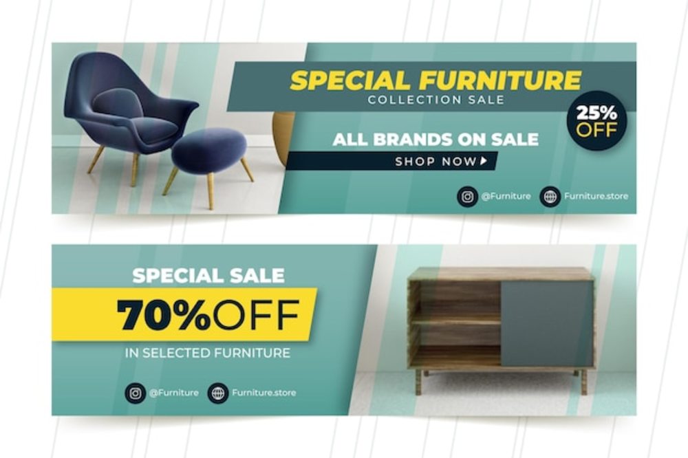 家具之美，触手可及——带照片的家具销售横幅如何提升零售体验